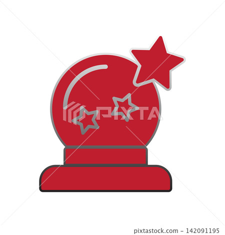 Magic Ball icon design template Magic Ball icon design template 142091195