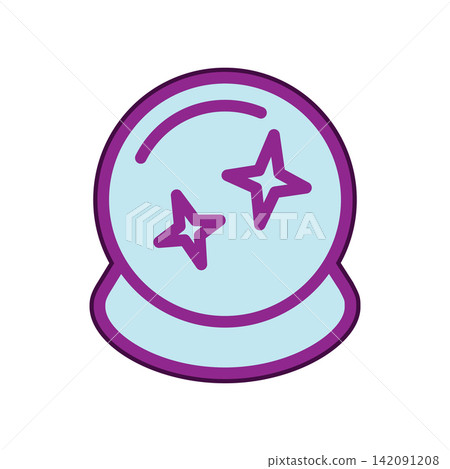 Magic Ball icon design template Magic Ball icon design template 142091208