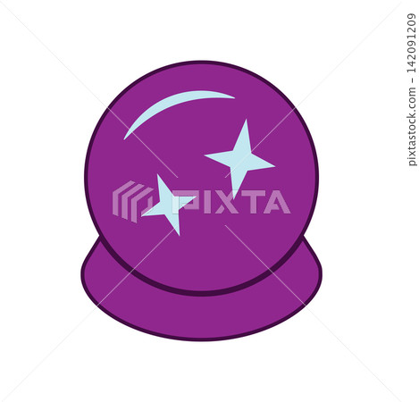 Magic Ball icon design template Magic Ball icon design template 142091209