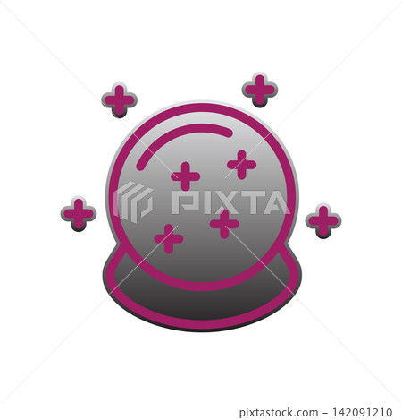 Magic Ball icon design template Magic Ball icon design template 142091210