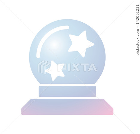 Magic Ball icon design template Magic Ball icon design template 142091231