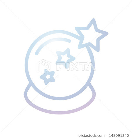 Magic Ball icon design template Magic Ball icon design template 142091240