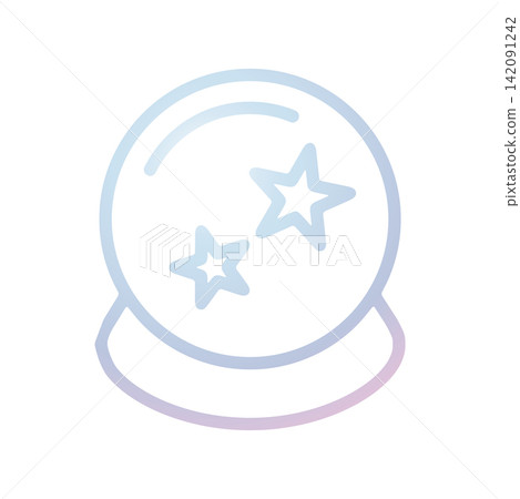 Magic Ball icon design template 142091242