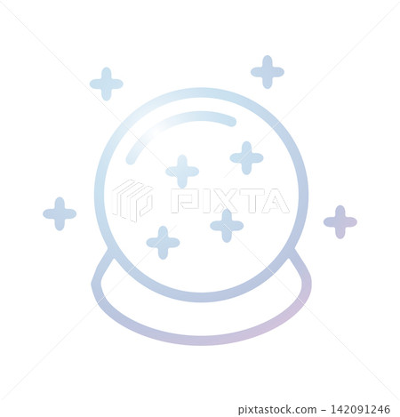 Magic Ball icon design template 142091246