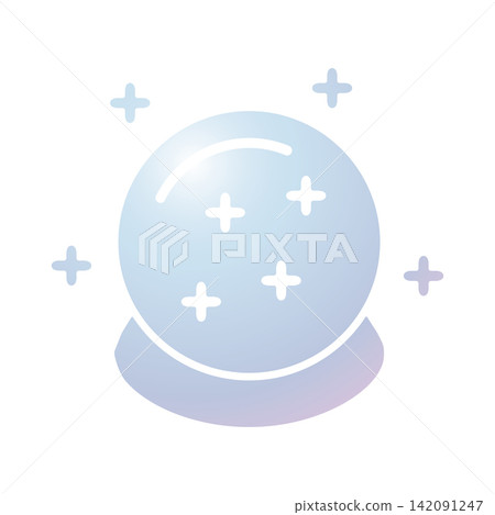 Magic Ball icon design template 142091247