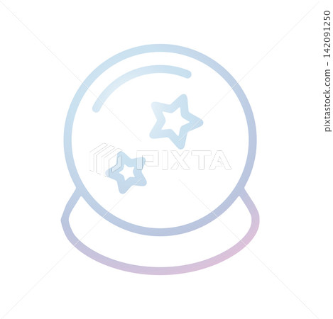 Magic Ball icon design template Magic Ball icon design template 142091250