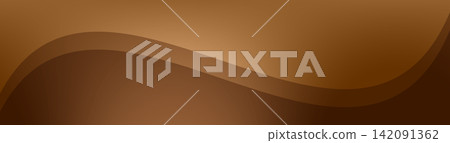 A smooth horizontal banner featuring elegant dark brown curves and flowing wave layers. A smooth horizontal banner featuring elegant dark brown curves and flowing wave layers. 142091362