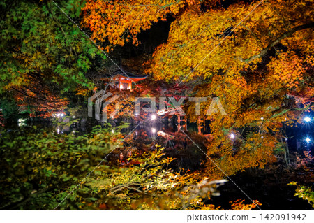 Autumn Foliage and Bridge Reflections at Daigoji Temple Nov 26 2025 Autumn Foliage and Bridge Reflections at Daigoji Temple Nov 26 2025 142091942