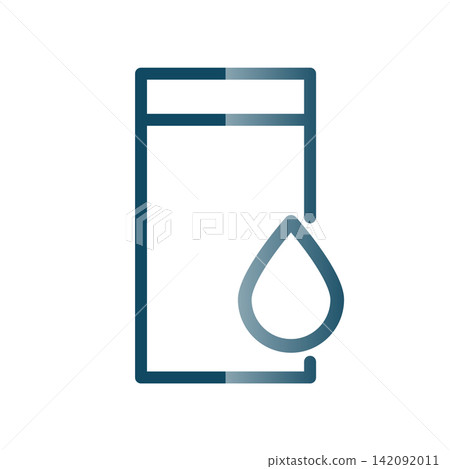 Glass water icon design template 142092011