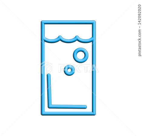 Glass water icon design template Glass water icon design template 142092020