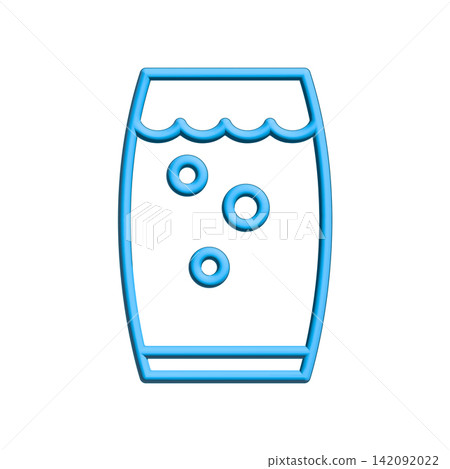 Glass water icon design template Glass water icon design template 142092022