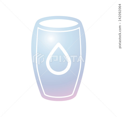 Glass water icon design template Glass water icon design template 142092064