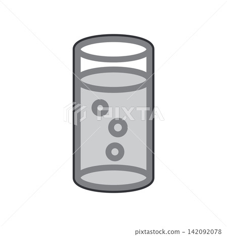 Glass water icon design template Glass water icon design template 142092078