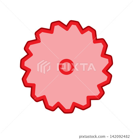 Saw icon design template 142092482