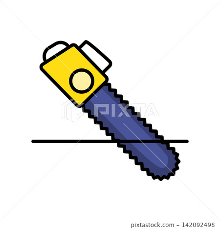 Saw icon design template 142092498
