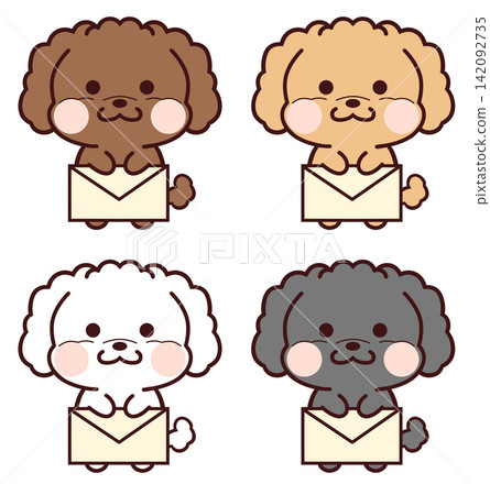 玩具貴賓犬套裝(含字母)/白色 玩具貴賓犬套裝(含字母)/白色 142092735