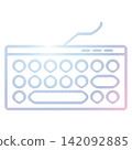 Keyboard icon design template 142092885