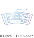 Keyboard icon design template 142092887