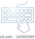 Keyboard icon design template 142092889
