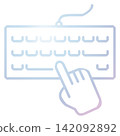 Keyboard icon design template 142092892
