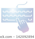 Keyboard icon design template 142092894