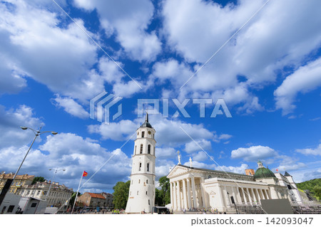 Vilnius Cathedral Square, Cathedral and Bell Tower in Lithuania Vilnius Cathedral Square, Cathedral and Bell Tower in Lithuania 142093047