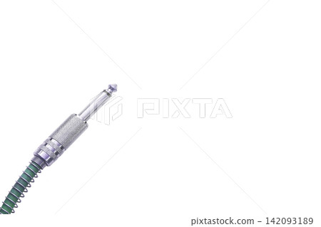Cable with jack for connection electric guitar,sound equipment Cable with jack for connection electric guitar,sound equipment 142093189