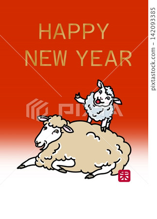 羊年新年明信片(直版,英文,無2027年字樣) 羊年新年明信片(直版,英文,無2027年字樣) 142093385