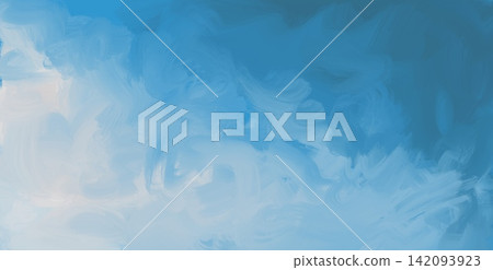 Soft Blue Sky Painterly Cloud Background Soft Blue Sky Painterly Cloud Background 142093923
