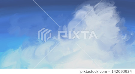 Dark Blue Sky Painterly Cloud Layers Background Dark Blue Sky Painterly Cloud Layers Background 142093924