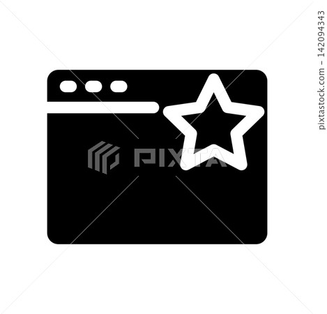 Bookmark icon design template Bookmark icon design template 142094343