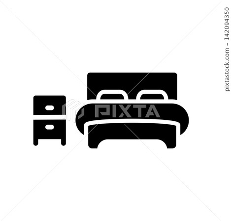 Bed icon design template Bed icon design template 142094350