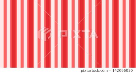 Circus popcorn pattern with seamless line red for white paper stripe. Background design hand with strip abstract vertical for star awning geometric. Wrapping diamond corn with fabric geometry. 142096050