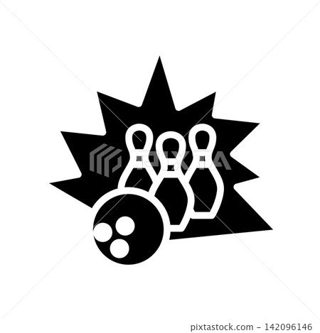 Bowling icon design template 142096146