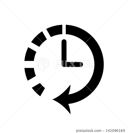 Clock icon design template Clock icon design template 142096169