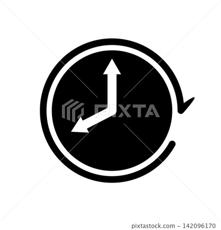 Clock icon design template Clock icon design template 142096170