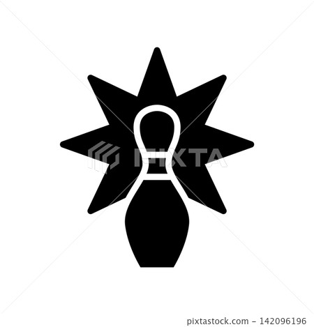 Bowling icon design template Bowling icon design template 142096196