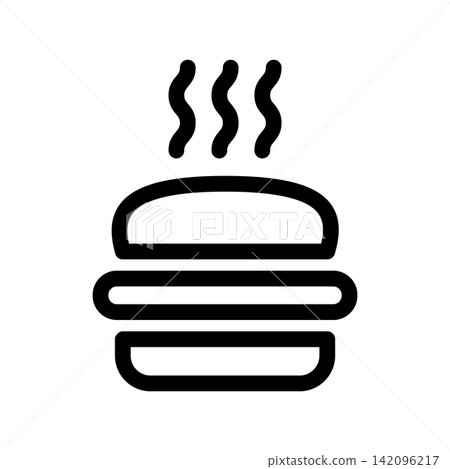 Burger icon design template Burger icon design template 142096217
