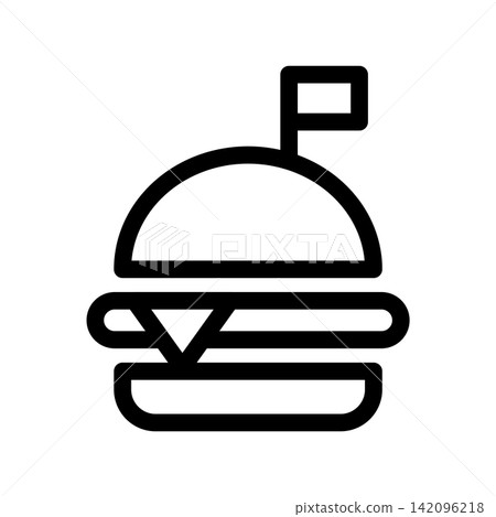 Burger icon design template Burger icon design template 142096218