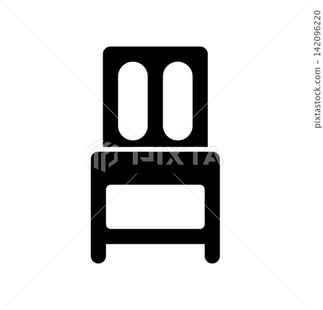 Chair icon design template Chair icon design template 142096220
