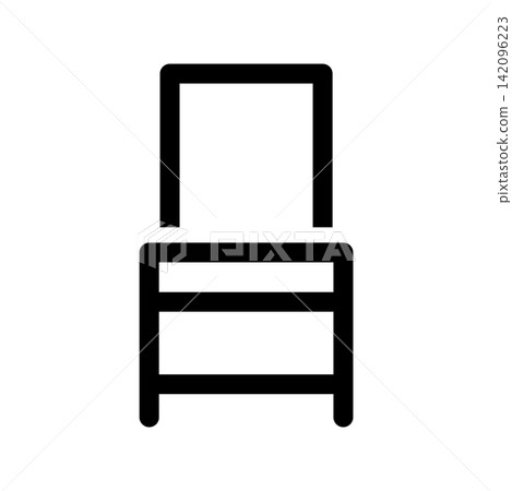 Chair icon design template Chair icon design template 142096223