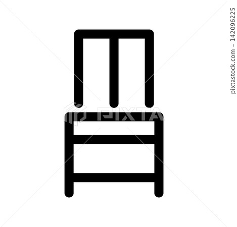 Chair icon design template Chair icon design template 142096225