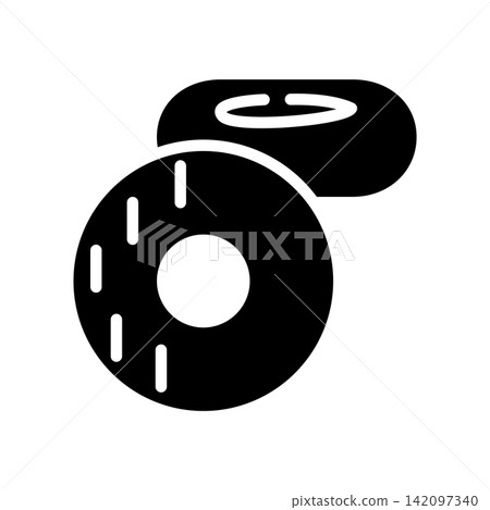 Donut icon design template Donut icon design template 142097340
