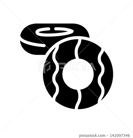 Donut icon design template Donut icon design template 142097346