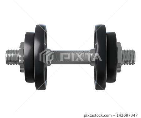 3d Adjustable dumbbell with weight plates isolated for home gym strength training, muscle building, fitness workouts, and professional bodybuilding exercises.3d render 3d Adjustable dumbbell with weight plates isolated for home gym strength training, muscle building, fitness workouts, and professional bodybuilding exercises.3d render 142097347