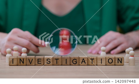 Exploring a mystery with focus and precision during a playful investigation in an engaging work environment Exploring a mystery with focus and precision during a playful investigation in an engaging work environment 142097448