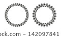 Radial Circle Patterns for Decorative Round Frames. 142097841