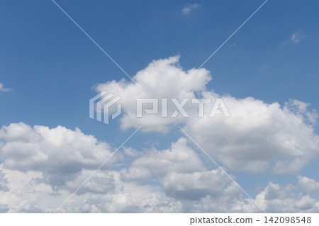 blue sky and white clouds blue sky and white clouds 142098548