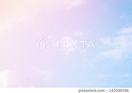 Beautiful clouds and blue sky with pastel color Beautiful clouds and blue sky with pastel color 142098586
