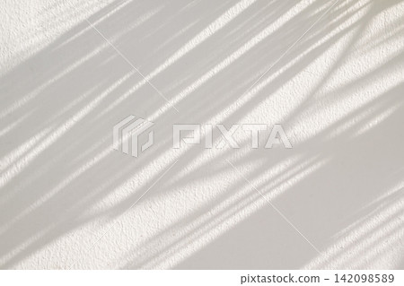 Abstract natural tree leaves shadow on white wall background Abstract natural tree leaves shadow on white wall background 142098589